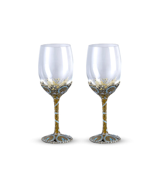 European Pattern Wine Glass