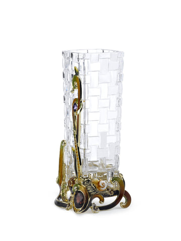 Blessing Vase: Featuring a snail, mosaiced with some colored crystal diamonds, this vase is a perfect gift or something decorating your living space. Reminding us to enjoy the pace of our life.